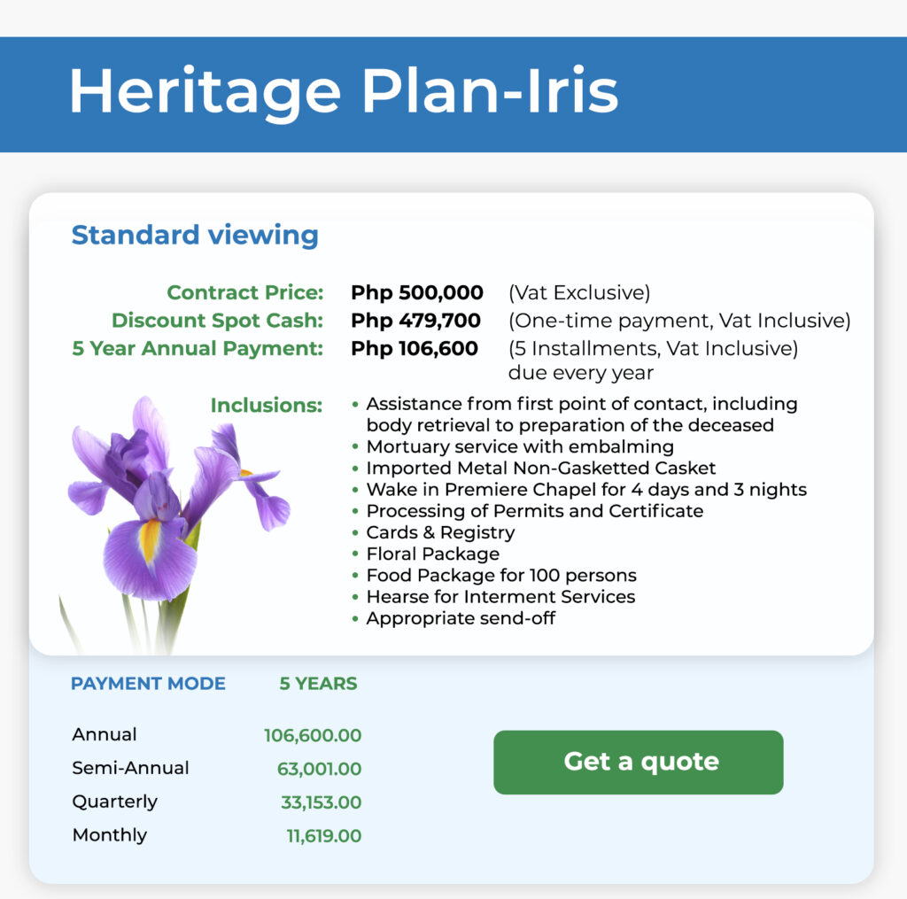 Heritage Plan Iris
