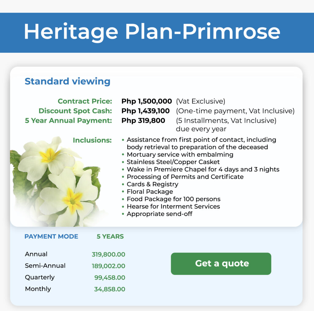 Heritage Plan Primrose